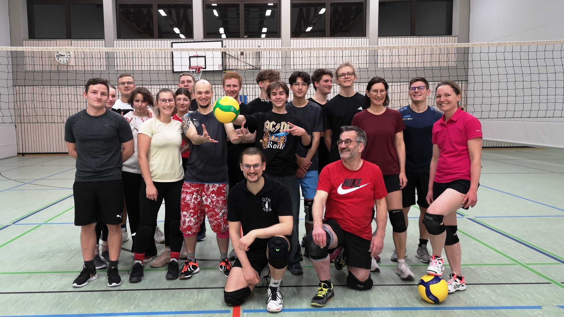 Volleyball-Trainingsgruppe am 30.12.2024