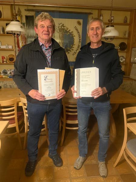 Ehrungen für Markus Schäffler und Helmut Fritsch