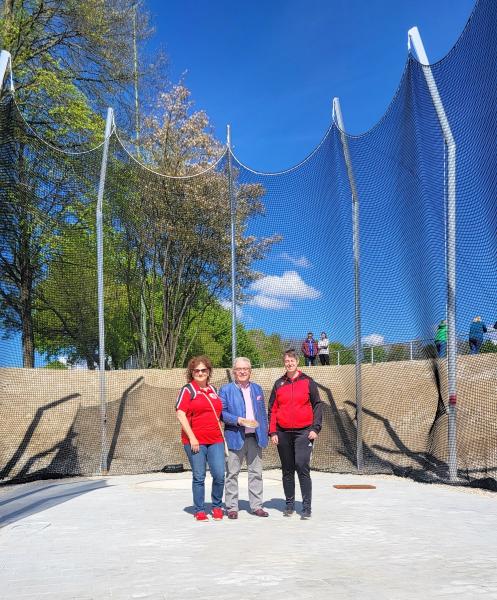 Einweihung der neuen Diskusanlage am Sportzentrum in Wiesau, 26.04.2025