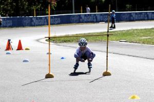 Inline-Speedskater Bayerische Meisterschaften 2025 Phoebe Haid im Parcours