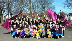Gruppenfoto Rosenmontagszug 2025 Wiesau