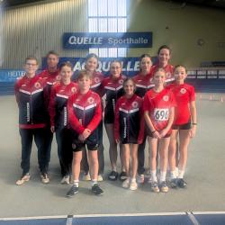 Team des TB Jahn Wiesau bei den Hallenmeisterschaften 2026 in Fürth