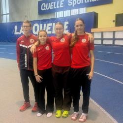 Teilnehmer des TB Jahn Wiesau beim Indoor-Sprintcup in Fürth 2025